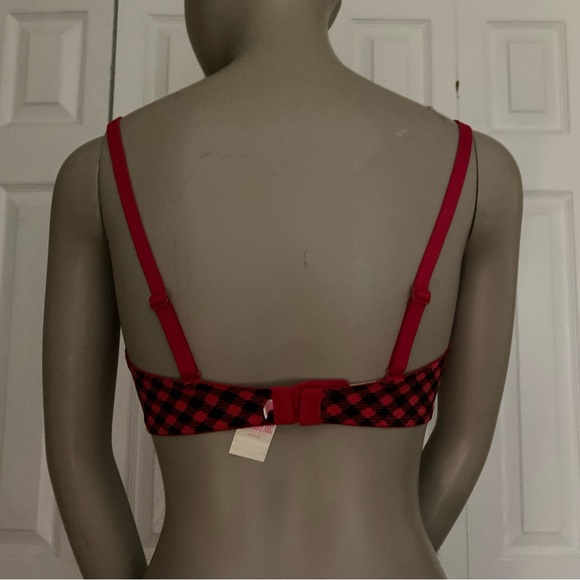 Victoria's Secret PINK Bra 34D Wear Everywhere Push-Up Plaid with Logo - Picture 2 of 16